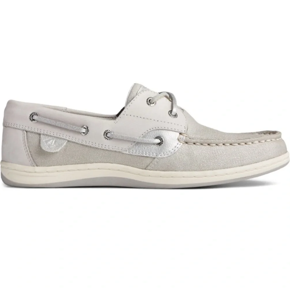Sperry Topsider Koifish Sparkle Grey Boat Shoes